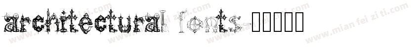 architectural fonts字体转换